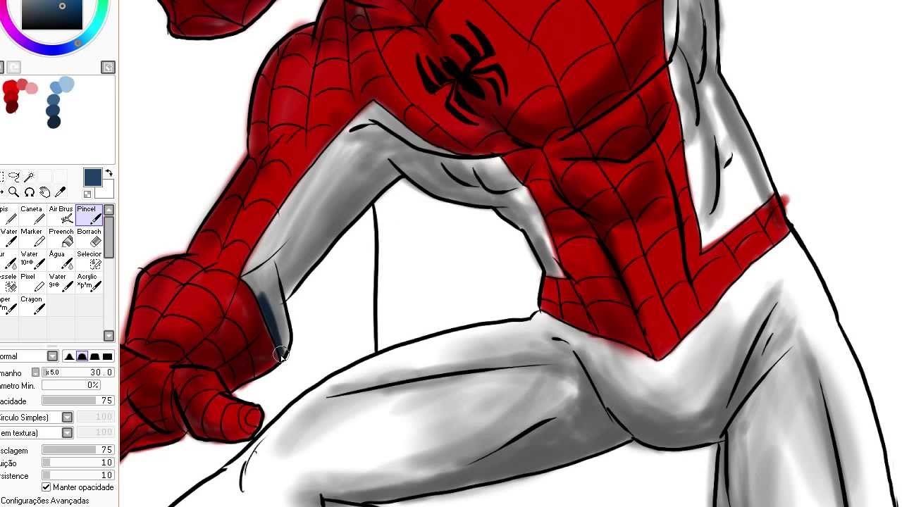 Desenhando O Homem Aranha