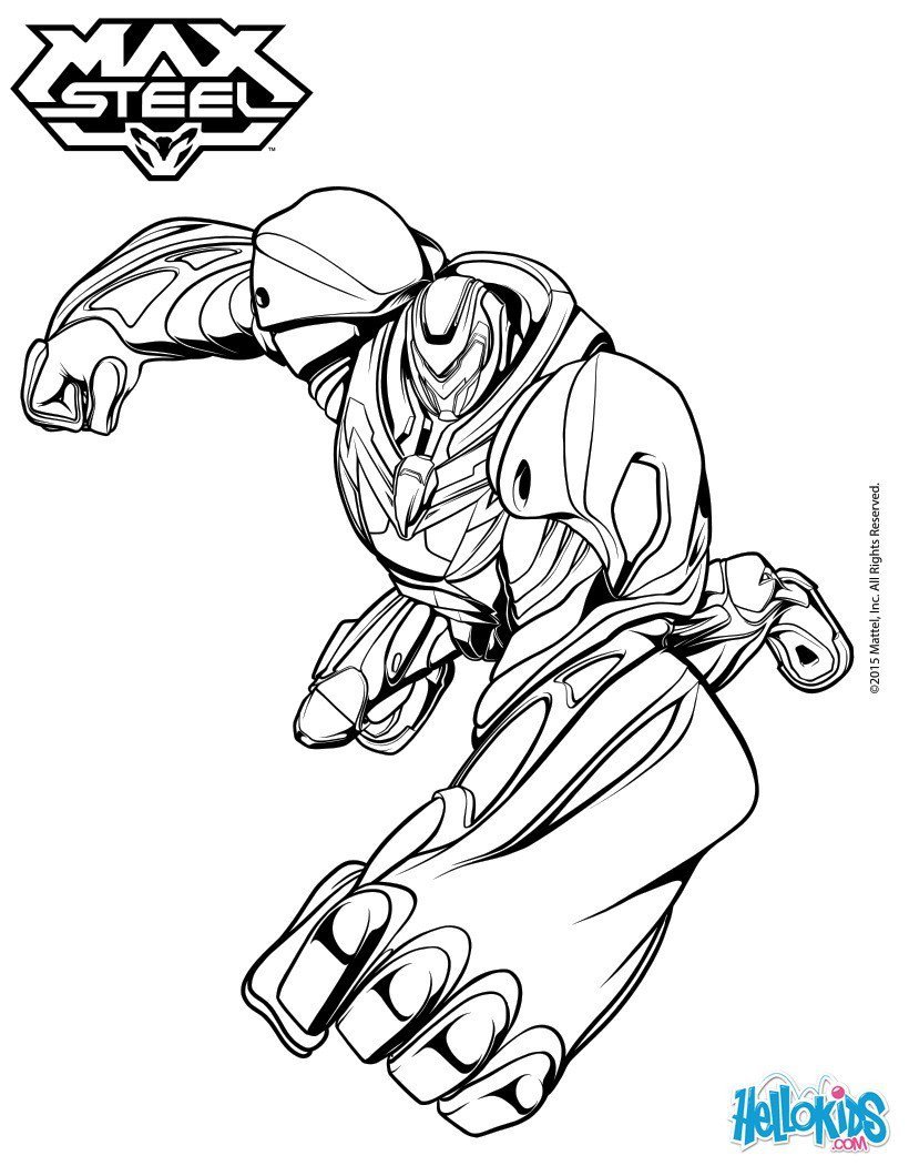 Max Steel Coloring Pages